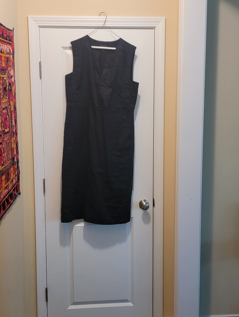 Banana Republic Black Linen Blend Dress Size Large